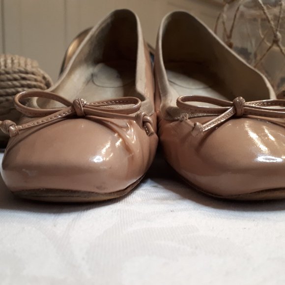Mr. Seymour | Nude Patent Leather | Ballerina Flat - Picture 3 of 8
